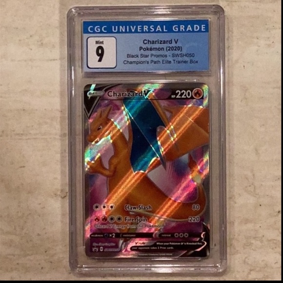 Charizard V 2020 Pokemon Champions Path SWSH050 Sword & Shield CGC 9 Card TCG - Picture 8 of 8